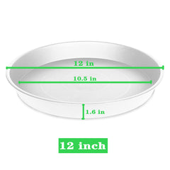 Bleuhome 12 inch plant saucer creamy white with plants
