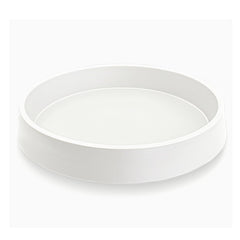 Bleuhome 12 inch plant saucer tray front view in white