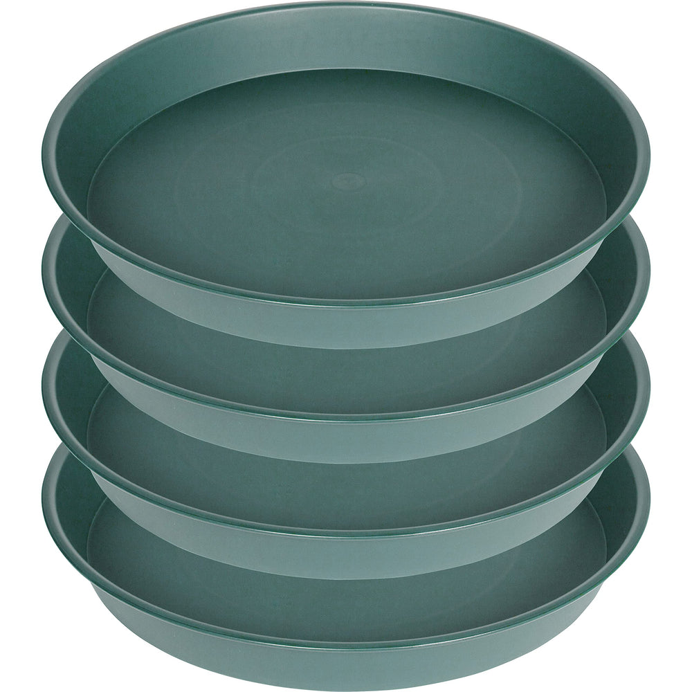 Bleuhome 14 inch green plant saucer front view