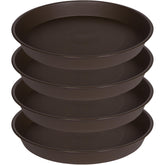 Bleuhome 16-inch dark brown plant saucer front view