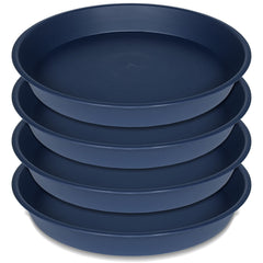 Bleuhome 19-inch plant saucer blue front view