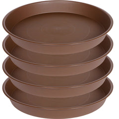 Bleuhome 19-inch plant saucer chocolate colour front view