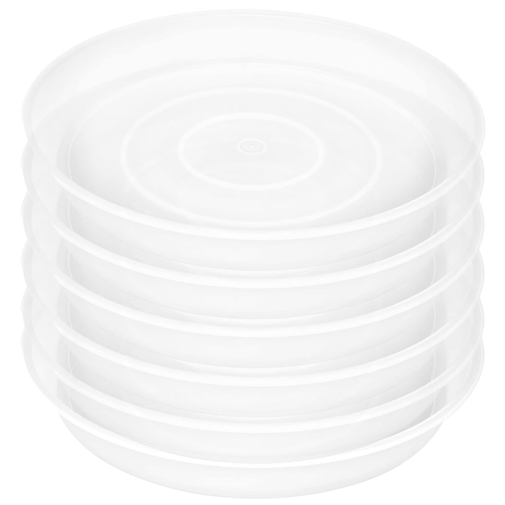 Bleuhome 4 inch plant saucer clear front view