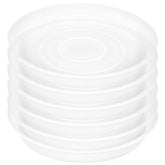 Bleuhome 4 inch plant saucer clear front view