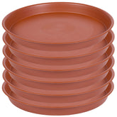 Bleuhome 6-inch terracotta plant saucer front view