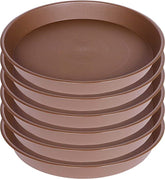 Bleuhome 6 pack plant saucer 4.5 inch chocolate front view