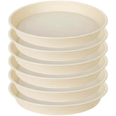 Bleuhome 7 inch plant saucer beige front view