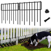 Blingluck animal barrier fence panel front view in black