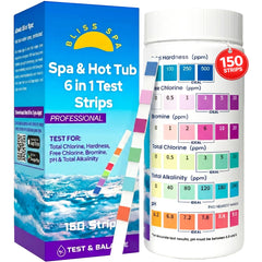 Bliss Spa Hot Tub Test Strips 6 in 1 front view