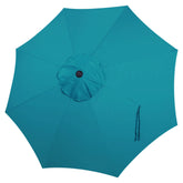 Blissun 9 FT patio umbrella replacement canopy in cerulean colour