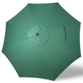Blissun 9ft Patio Umbrella Replacement Canopy in Seaglass, front view