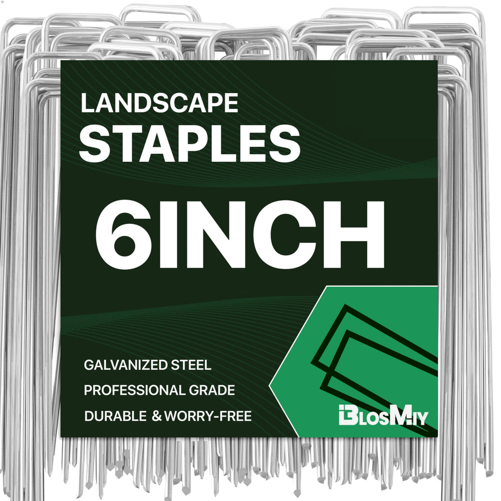 BLOSMIY 6 Inch Landscape Staples in a storage box