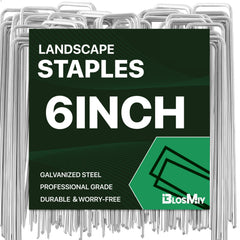 BLOSMIY 6 Inch Landscape Staples in a storage box