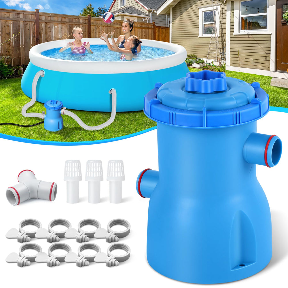 BluClear 300 GPH pool filter pump front view