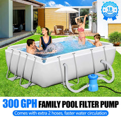 BluClear pool filter pump side view showing connections