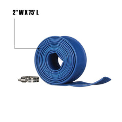 Blue Devil Backwash Hose coiled for storage