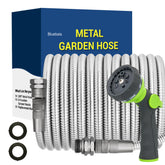 BlueBala 75 FT Stainless Steel Garden Hose front view