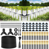 Bluepro 200FT Drip Irrigation System featuring 360° adjustable copper nozzles