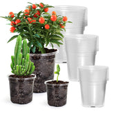 Bluepro clear nursery pots set, 3.5-inch, 4-inch, and 5-inch sizes
