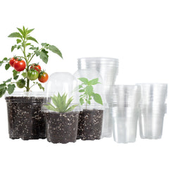 Bluepro clear nursery pots with humidity domes, 3.5-inch size