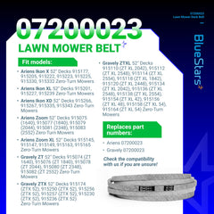 BlueStars Mower Deck Belt side view