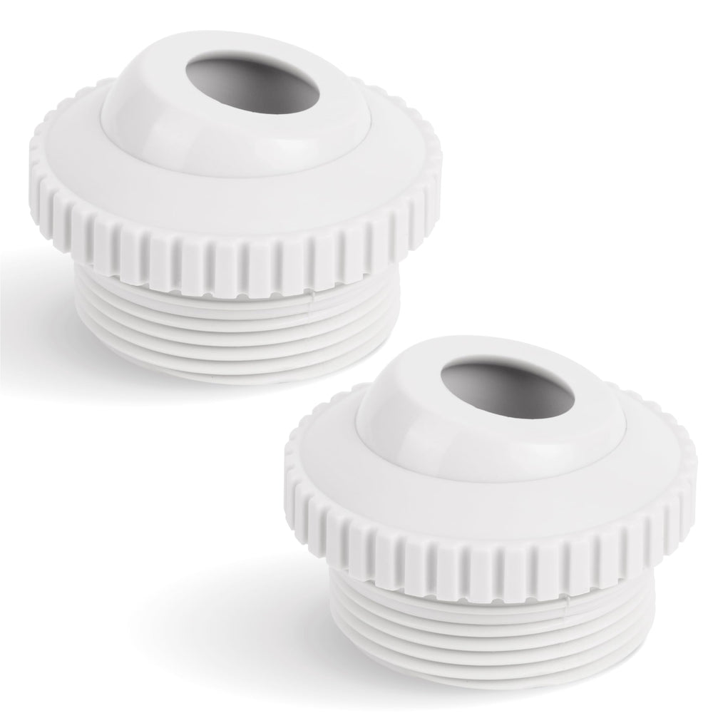 BlueStars SP1419D pool jet nozzle front view in white