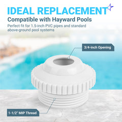 BlueStars SP1419D pool jet nozzle installed in a pool