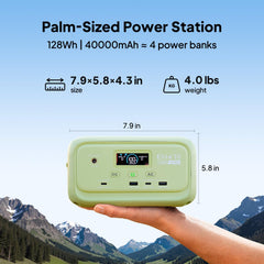BLUETTI Elite 10 Mini Portable Power Station with charging cables