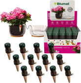 Blumat Classic Self-Watering Stakes 12 Pack, Brown ceramic