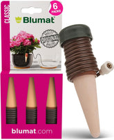 Blumat Classic Self-Watering Stakes brown clay front view
