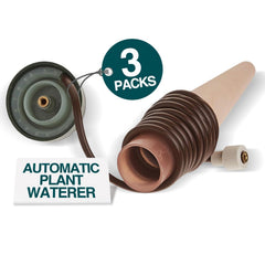 Blumat self-watering stake in a plant pot