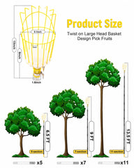 BlumeTrec 13.5FT Fruit Picker adjustable pole sections