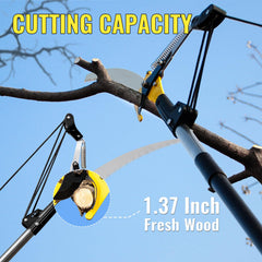 BlumeTrec 14.5FT Pole Saw assembled for use