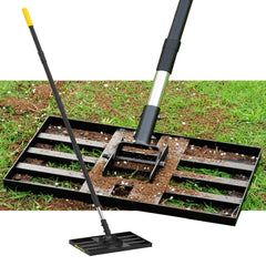 BlumeTrec Lawn Leveling Rake 17"x10" black model front view