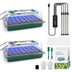 BlumWay Seed Starter Tray with Grow Light front view