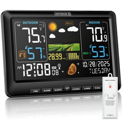 BluSon Weather Station front view with HD colour display