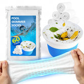 BluSwim 60 Pack Pool Skimmer Socks front view in white
