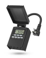 BN-LINK Outdoor 7-Day Programmable Timer Outlet front view