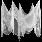 Boao Halloween Cheesecloth 85 x 394 Inch, white fabric roll