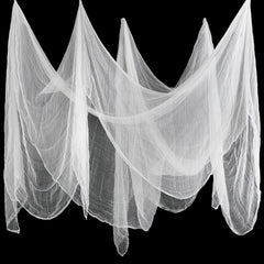 Boao Halloween Cheesecloth 85 x 394 Inch, white fabric roll