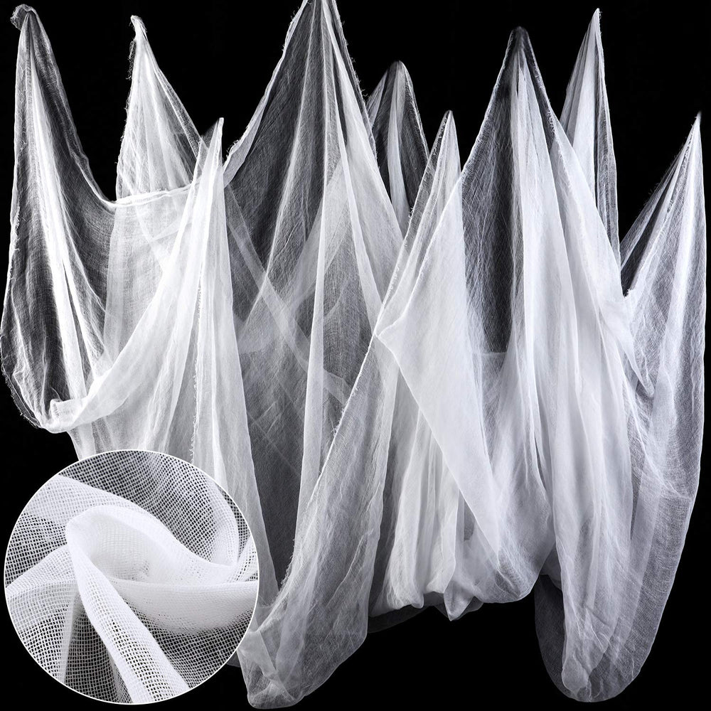 Boao Halloween White Cheesecloth 85 x 197 inch folded view