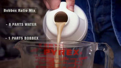 Bobbex deer repellent concentrate bottle with label details