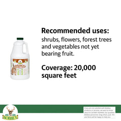 Bobbex-R Animal Repellent being applied in a garden