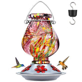 BOLITE Hummingbird Feeder Purple front view with 22oz capacity