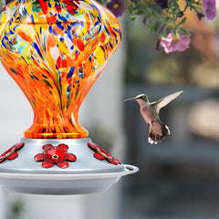 BOLITE hummingbird feeder side view showing leak-proof base