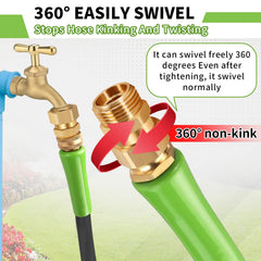 Boltigen Garden Hose Swivel Connector showing brass material