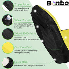 Bonbo Riding Mower Seat Cover close-up of breathable vent hole