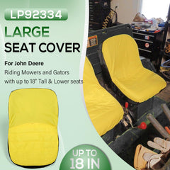 Bonbo Riding Mower Seat Cover side view showcasing elastic fit