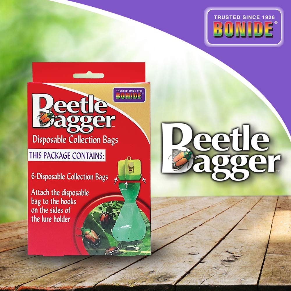 Bonide Beetle Bagger Trap Bag Refill pack of 6 in green