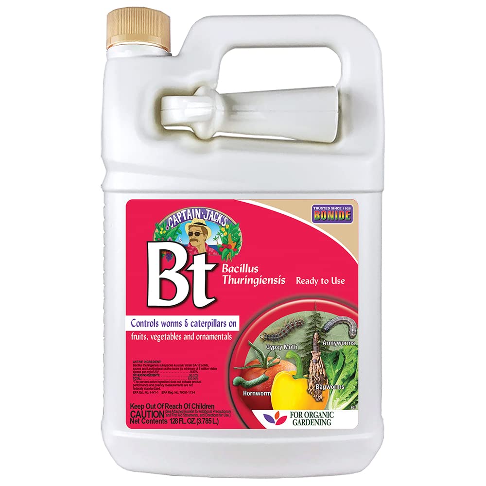 Bonide Captain Jack's Thuricide BT 128 oz spray bottle front view